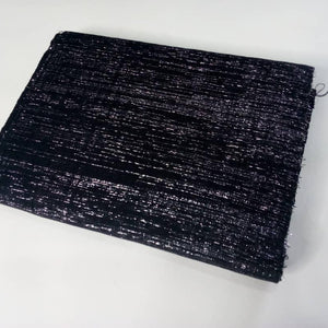 Pagne Foupoko tissé main, blanc et bleu, tissé au Burkina Faso, Mon Faso Dan Fani