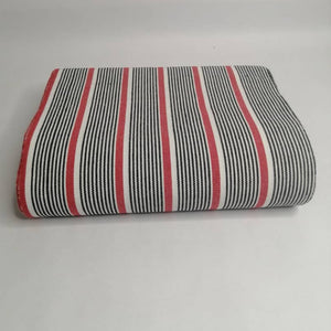 Pagne Foupoko tissé main, bleu indigo et ivoire, tissé au Burkina Faso, Mon Faso Dan Fani