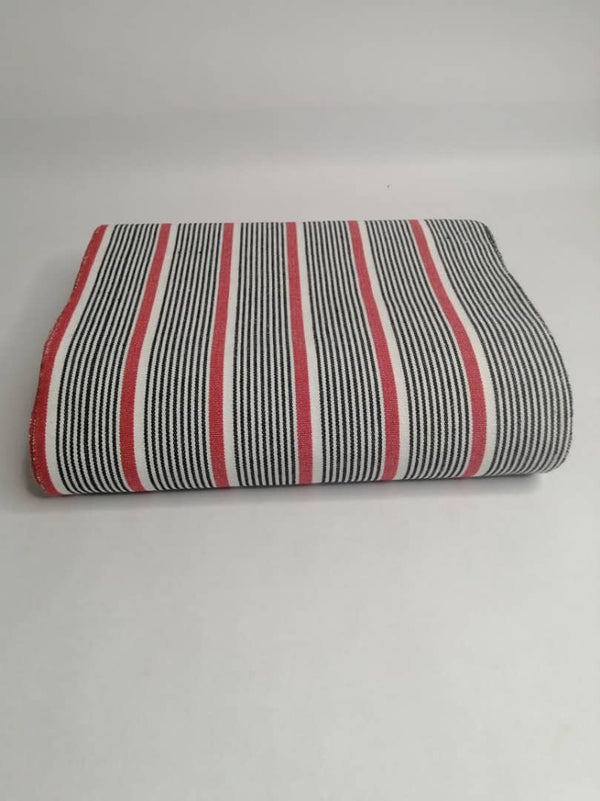 Pagne Foupoko tissé main, bleu indigo et ivoire, tissé au Burkina Faso, Mon Faso Dan Fani