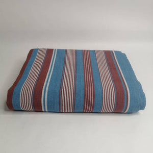 Pagne Foupoko tissé main, bleu indigo et ivoire, tissé au Burkina Faso, Mon Faso Dan Fani