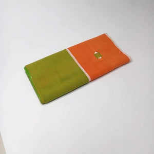 Pagne Foupoko tissé main, blanc et vert, tissé au Burkina Faso, Mon Faso Dan Fani