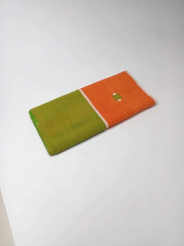 Pagne Foupoko tissé main, blanc et vert, tissé au Burkina Faso, Mon Faso Dan Fani