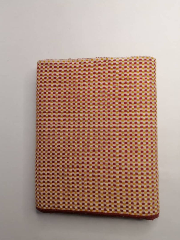 Pagne Royal tissé main, rouge et bordeaux, tissé au Burkina Faso, Mon Faso Dan Fani