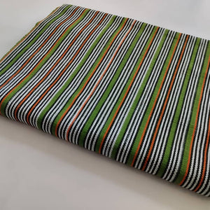 Pagne Foupoko tissé main, bleu indigo et ivoire, tissé au Burkina Faso, Mon Faso Dan Fani