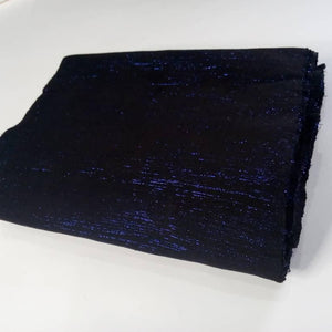 Pagne Foupoko tissé main, noir et bleu, tissé au Burkina Faso, Mon Faso Dan Fani